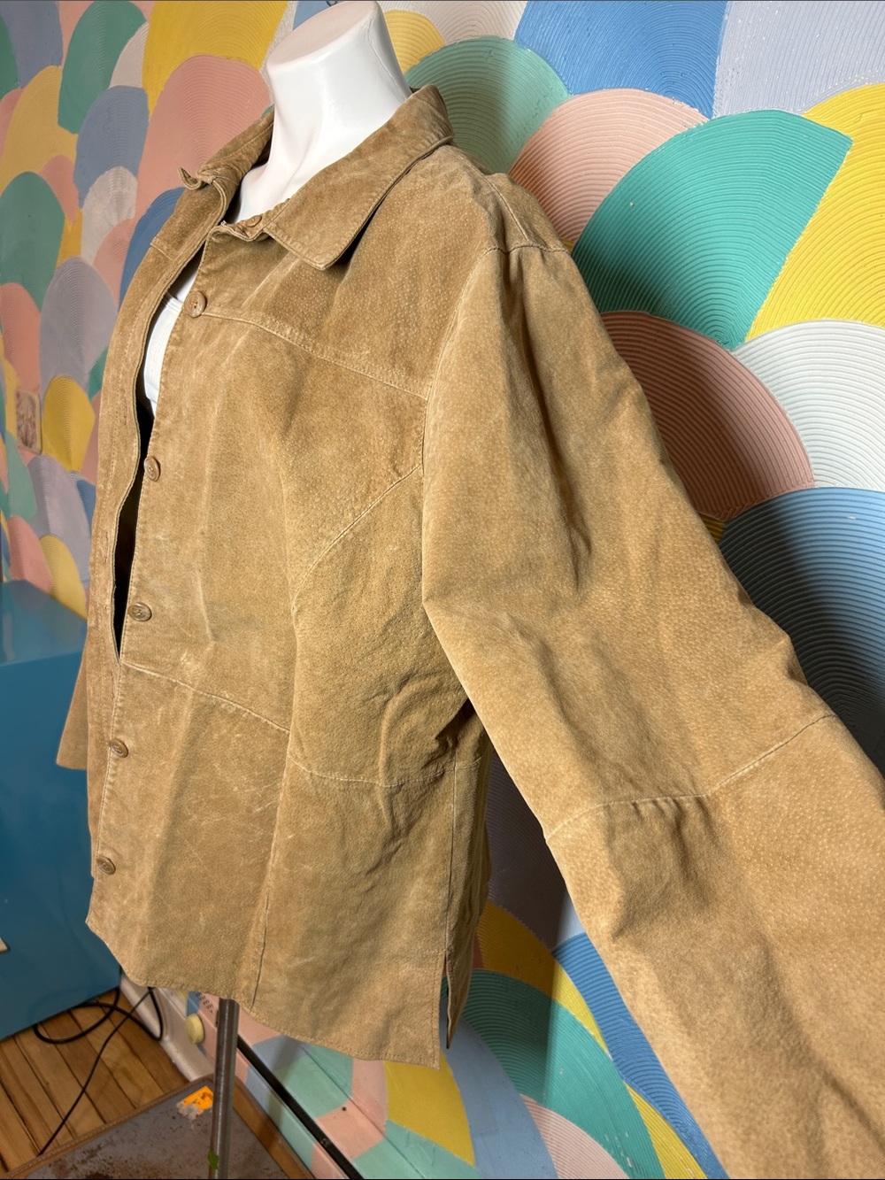 Relativity Tan Suede Jacket - Picture 3 of 6